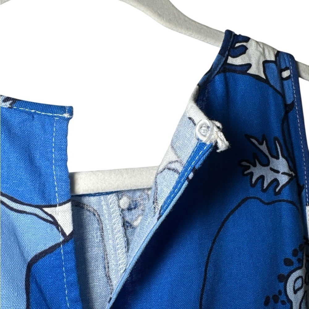 London Times Blue Floral Midi Dress - Picture 3 of 5